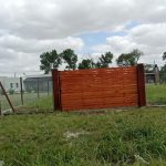 Portones de madera para parcelas
