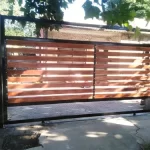 Portones de madera para parcelas